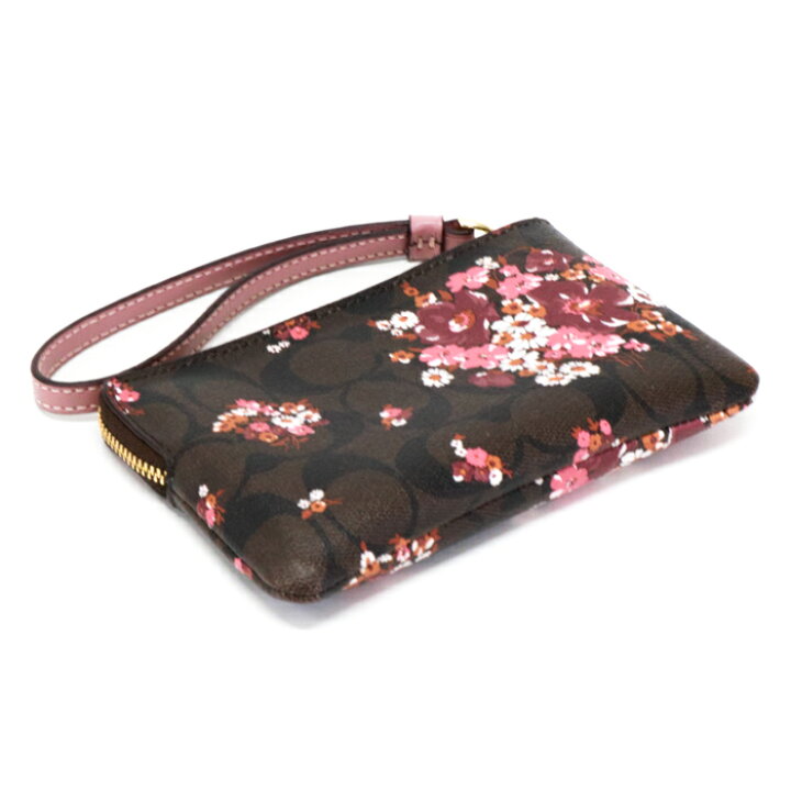 楽天市場】コーチ COACH リストレット レザー PVC フラワープリント 花 