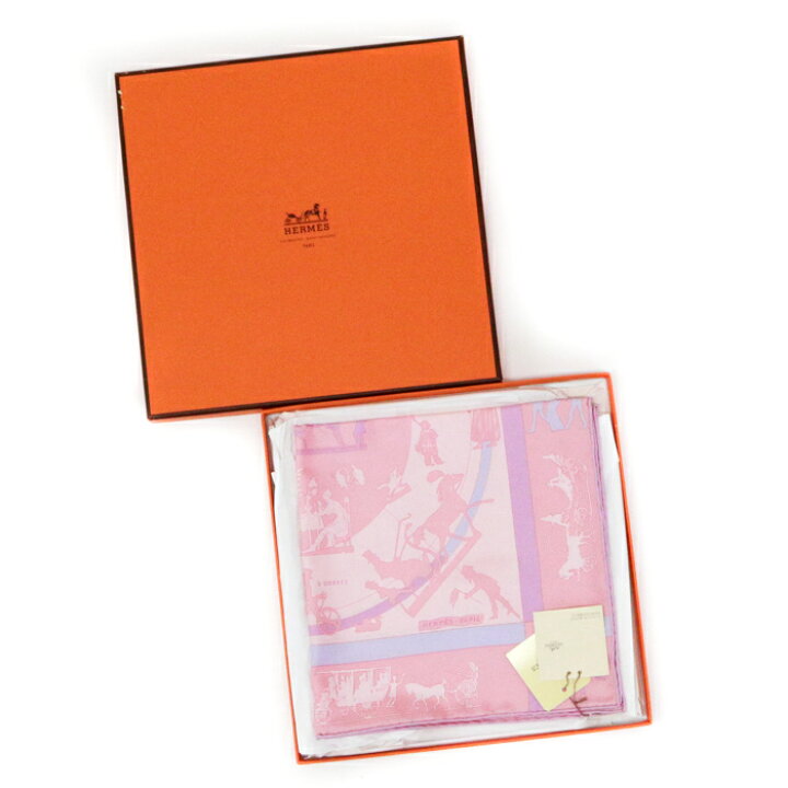楽天市場】エルメス HERMES スカーフ カレ45 プチカレ シルク JEUX D  