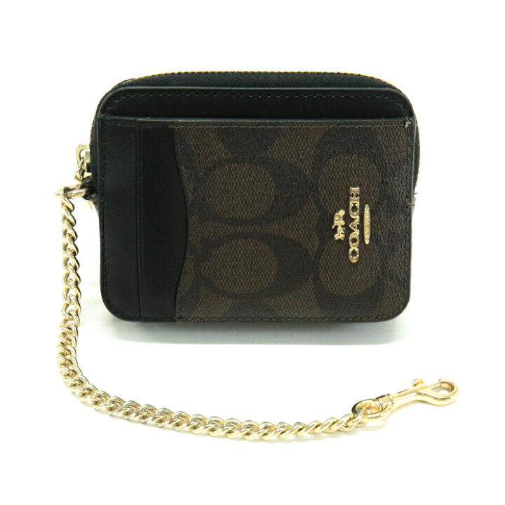 楽天市場】コーチ COACH ジップ カード ケース レザー PVC 