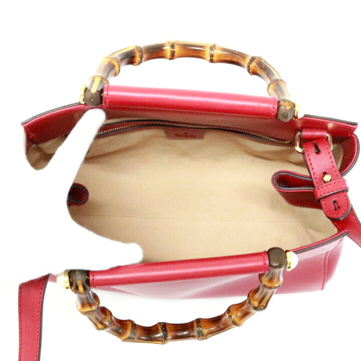 楽天市場】グッチ GUCCI ニムフェア バンブー ハンドバッグ レザー 