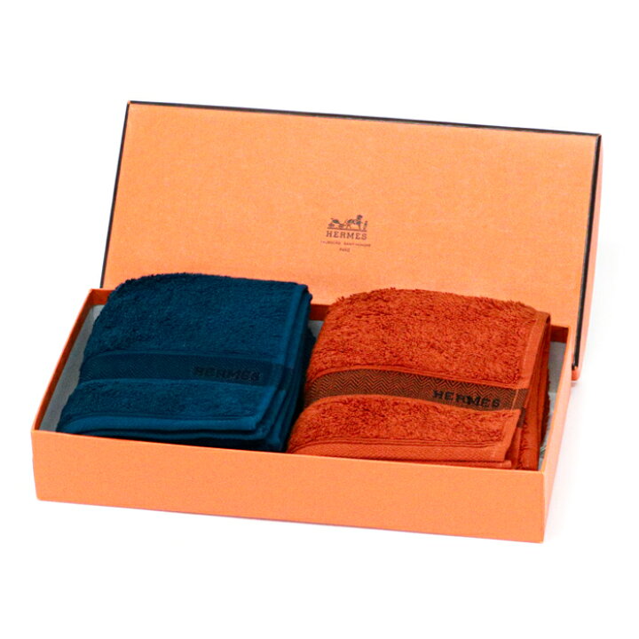 楽天市場】未使用・展示品 エルメス HERMES タオル 2枚セット コットン 