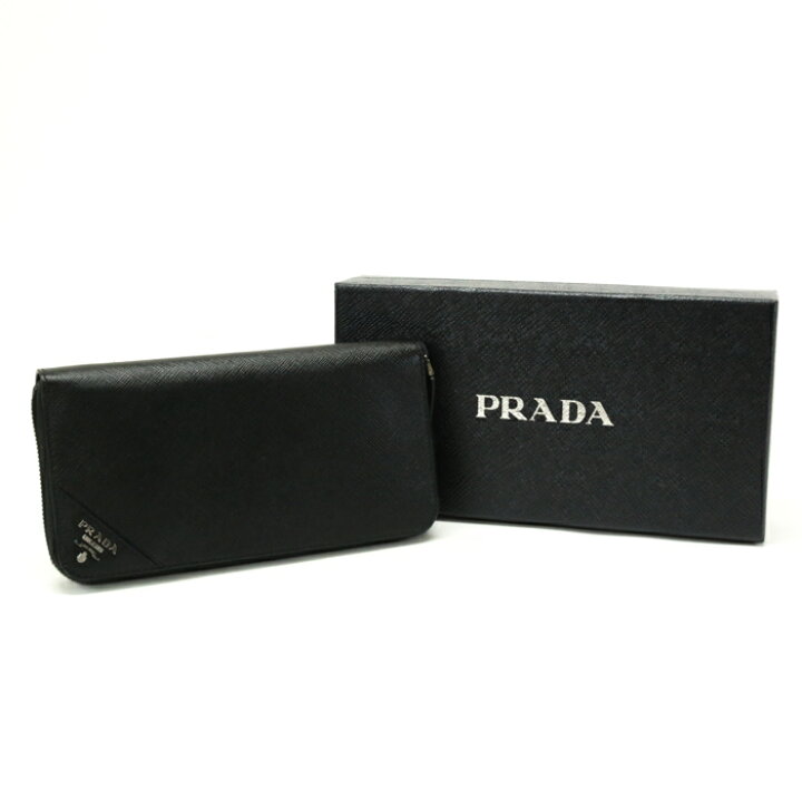 楽天市場】未使用・展示品 プラダ PRADA ラウンドジップ ウォレット  