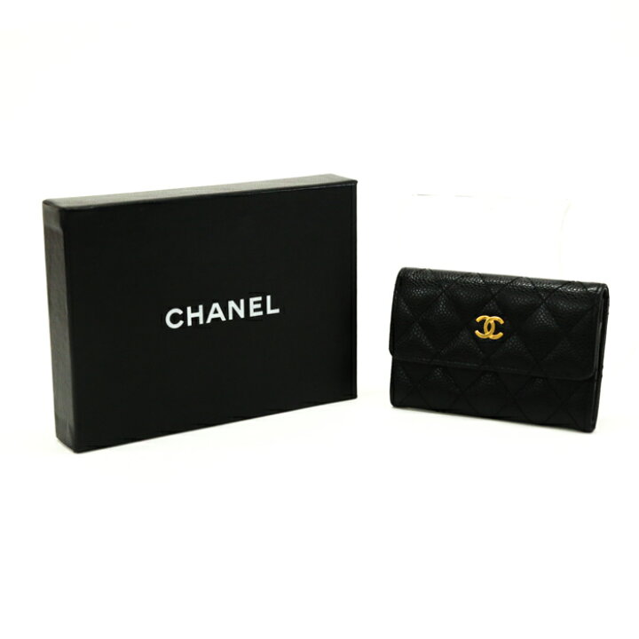 楽天市場】シャネル CHANEL マトラッセ カードケース キャビアスキン  