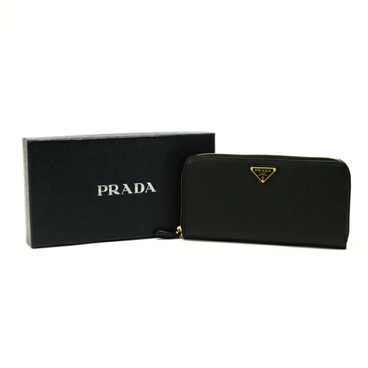 楽天市場】未使用・展示品 プラダ PRADA ジップアラウンド ウォレット 