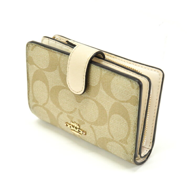 楽天市場】コーチ COACH ミディアム コーナー ジップウォレット PVC 
