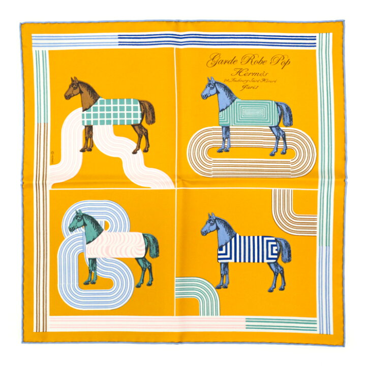 楽天市場】未使用・展示品 エルメス HERMES スカーフ カレ45 プチカレ  