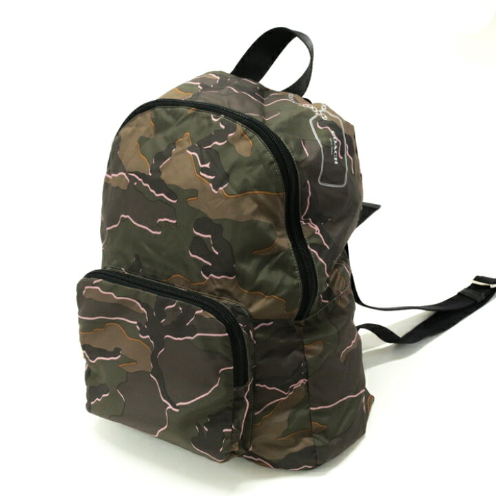 楽天市場】コーチ COACH バックパック ナイロン カモフラ 迷彩柄  