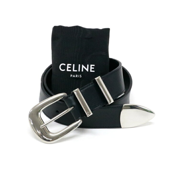 楽天市場】セリーヌ CELINE ミディアム スパイク ベルト 75 cm カーフ  