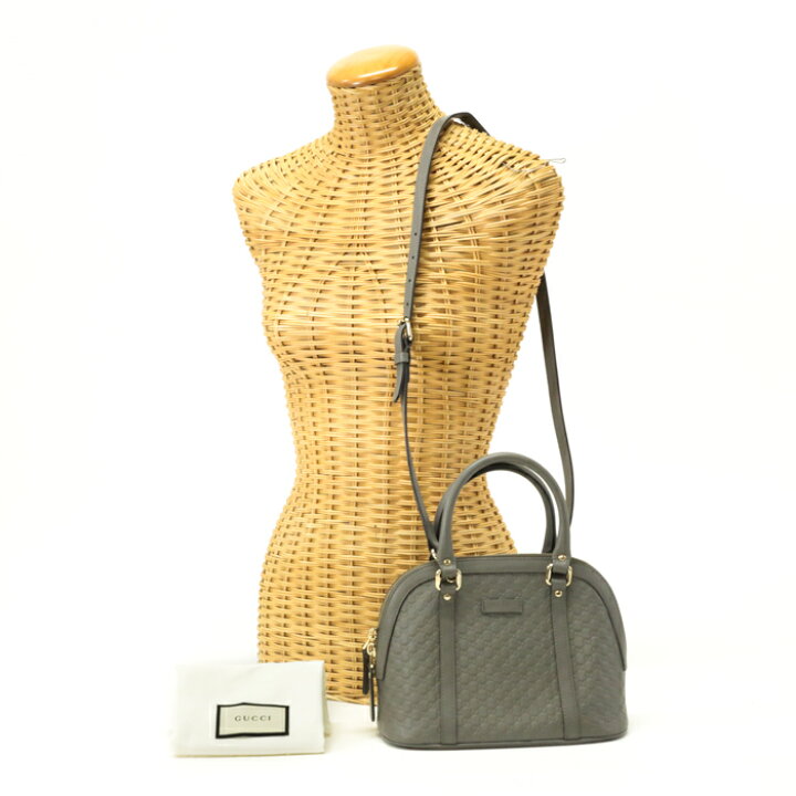 楽天市場】グッチ GUCCI ハンドバッグ マイクロ グッチシマ レザー  