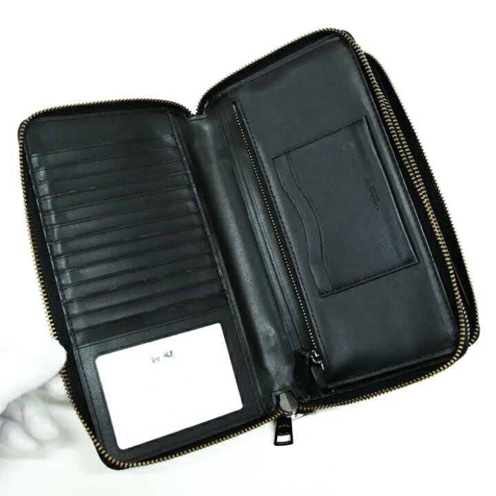 楽天市場】コーチ COACH ダブルジップ オーガナイザー PVC レザー 