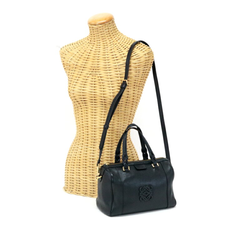 楽天市場】ロエベ LOEWE フスタ 25 レザー アナグラム ハンドバッグ  