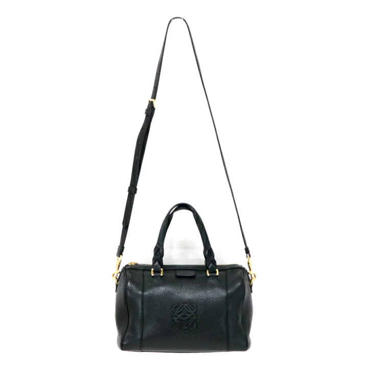楽天市場】ロエベ LOEWE フスタ 25 レザー アナグラム ハンドバッグ  