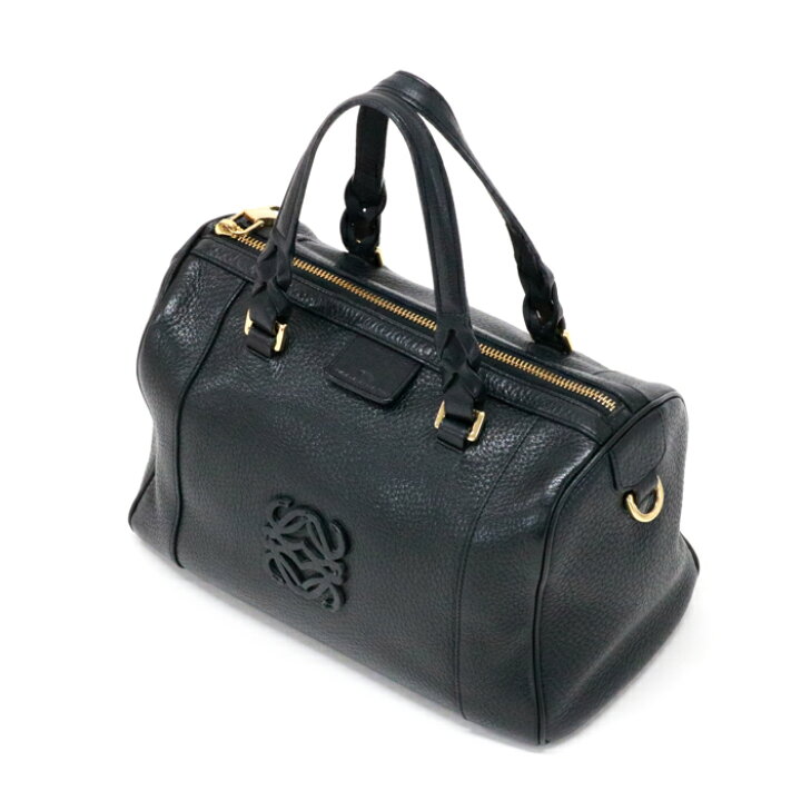 楽天市場】ロエベ LOEWE フスタ 25 レザー アナグラム ハンドバッグ  