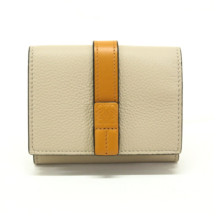 楽天市場】ロエベ LOEWE トライフォールド ウォレット ソフトグレイン 