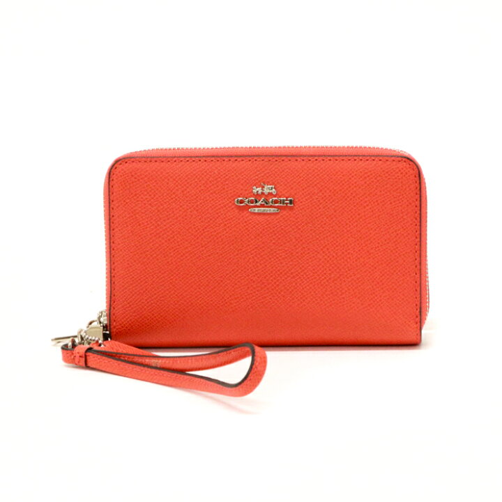 楽天市場】コーチ COACH ダブルジップ フォーン ウォレット レザー 