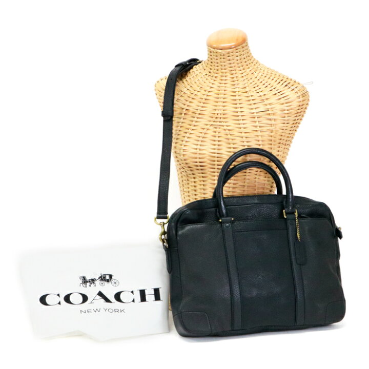 楽天市場】コーチ COACH ブリーカー ビジネスバッグ ペブルド レザー 