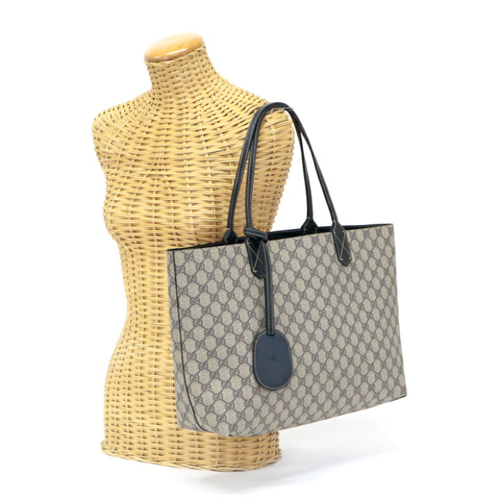 楽天市場】グッチ GUCCI トートバッグ GGスプリーム (PVC / レザー 