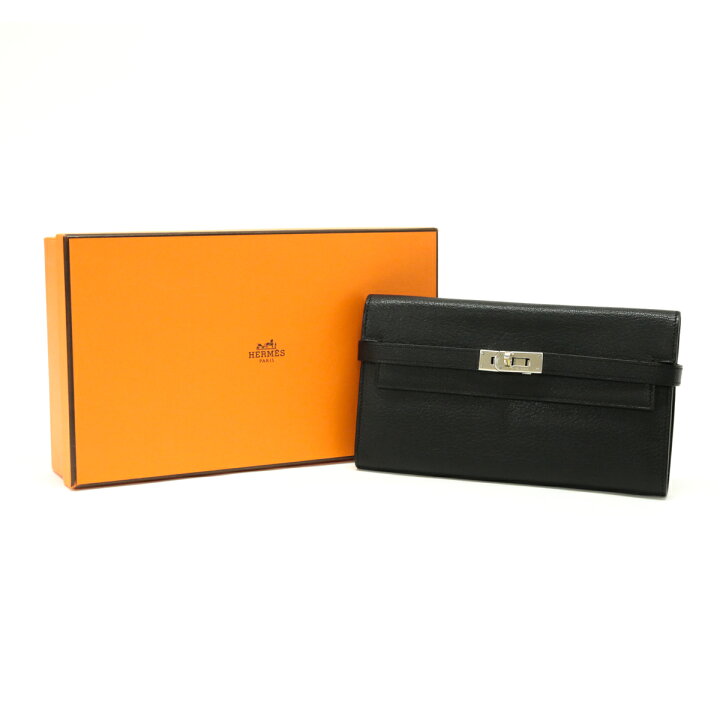 楽天市場】エルメス HERMES ケリーウォレット ロング シェーブル 