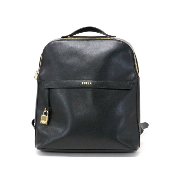 FURLA フルラ パイパー M リュック リュックサック 美品 ブラック 黒 