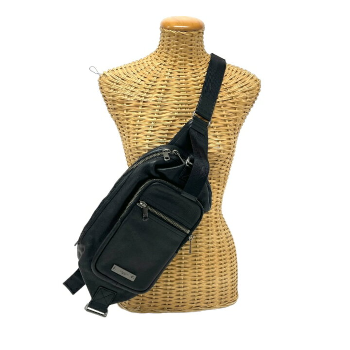 コーチ COACH トンプソン レザー ボディバッグ 斜め掛け ショルダー 黒  