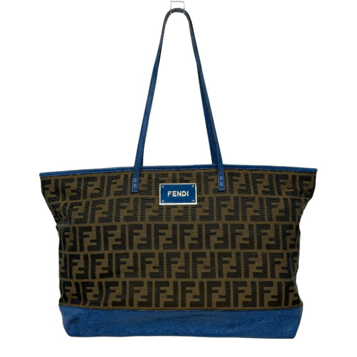 楽天市場】フェンディ FENDI トートバッグ キャンバス レザー ズッカ柄 