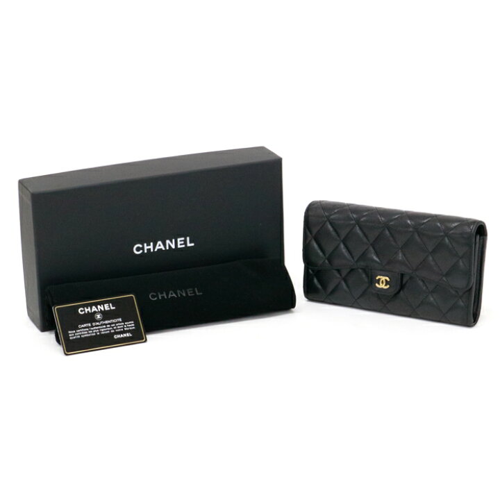 楽天市場】シャネル CHANEL マトラッセ クラシック ロング フラップ  