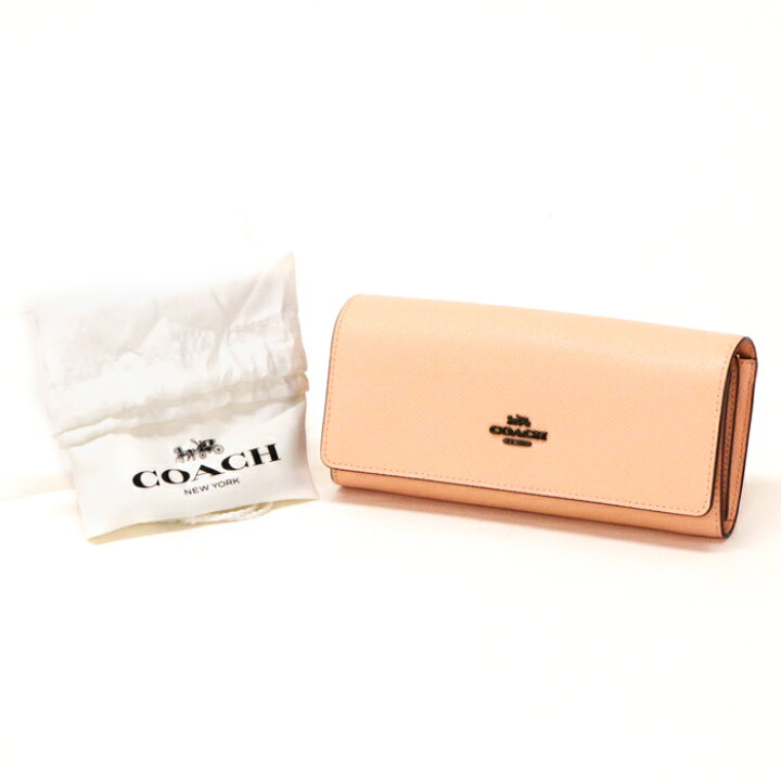 楽天市場】コーチ COACH フラップ ウォレット クロスグレイン レザー 