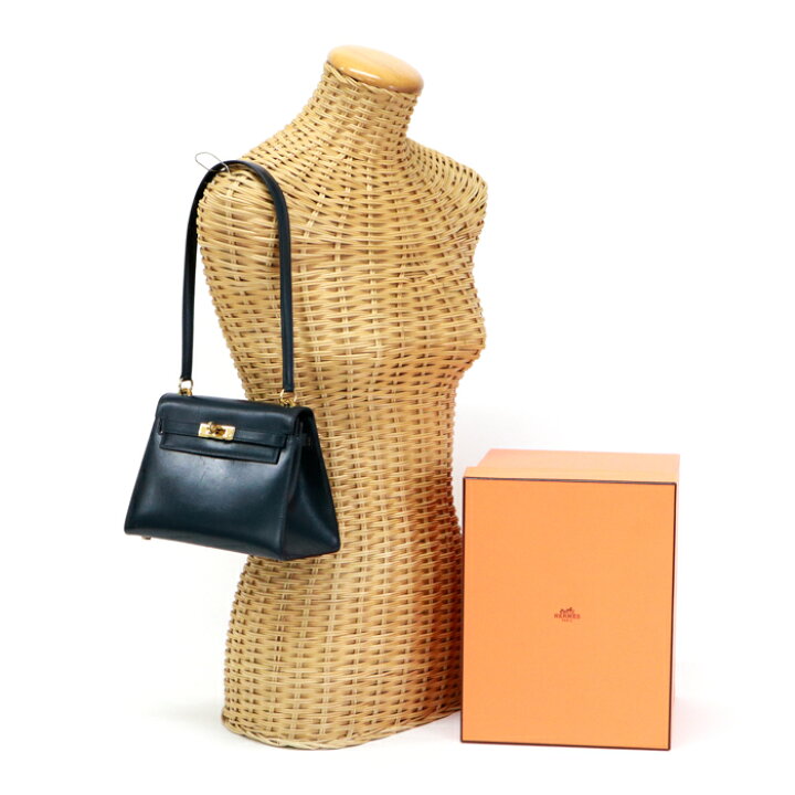 楽天市場】エルメス HERMES ミニケリー 20 ボックスカーフ (レザー) GD 