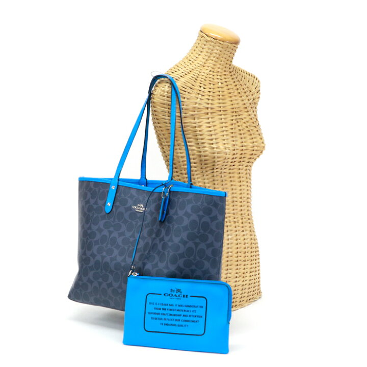 楽天市場】コーチ COACH リバーシブル トートバッグ PVC レザー  