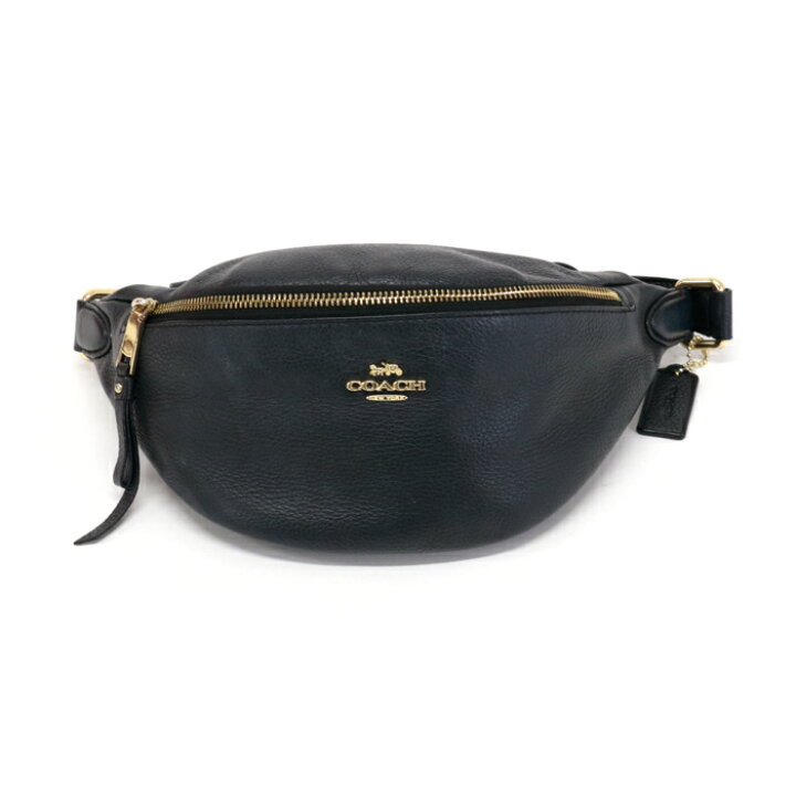 楽天市場】コーチ COACH ボディバッグ ウエストポーチ ペブルド レザー 