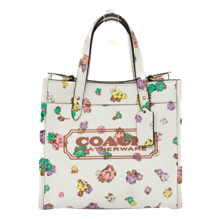 楽天市場】コーチ COACH フィールド トート 22 キャンバス / レザー 花 