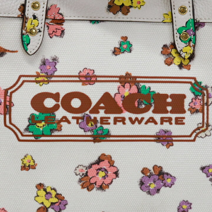 楽天市場】コーチ COACH フィールド トート 22 キャンバス / レザー 花 