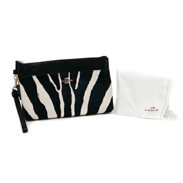 楽天市場】コーチ COACH リストレット PVC レザー ゼブラ柄 F1420  