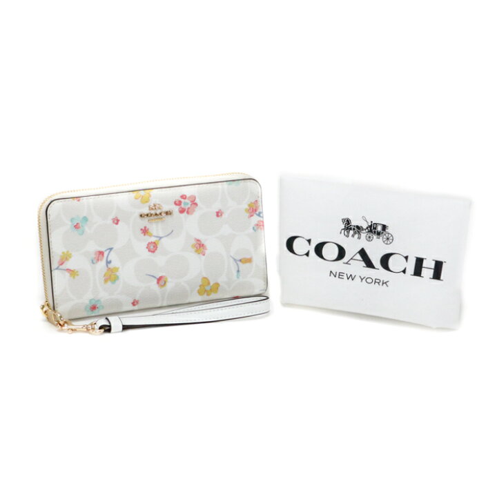 楽天市場】コーチ COACH ロング ジップ アラウンド ウォレット PVC 
