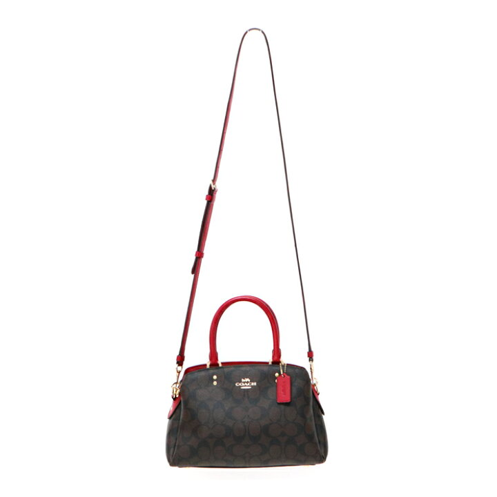 本物 コーチ COACH ミニ リリー キャリーオール シグネチャー 2WAY  