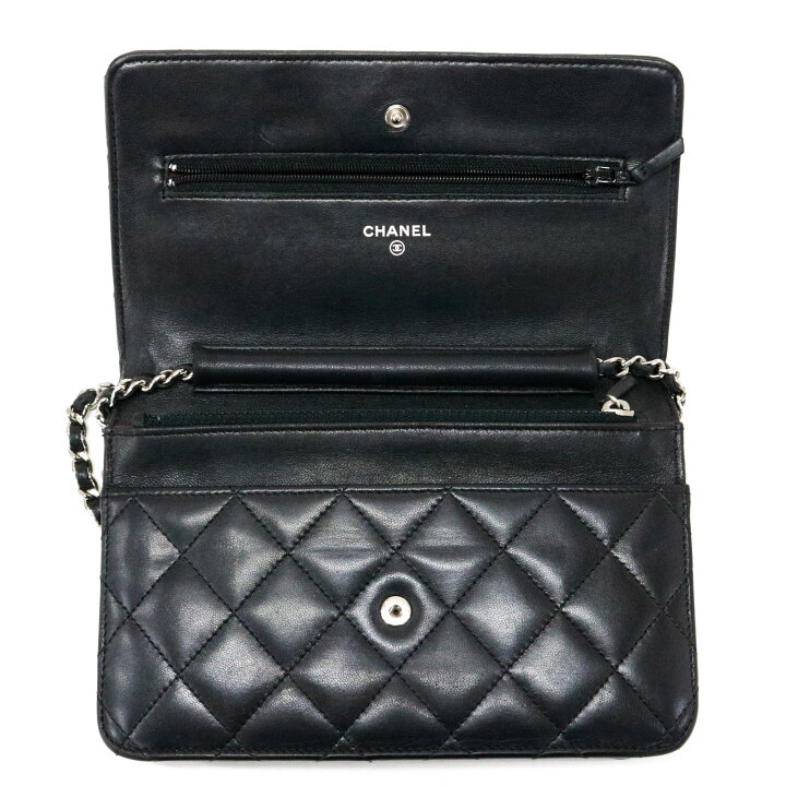 楽天市場】シャネル CHANEL マトラッセ チェーンウォレット ラムスキン 