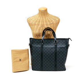 ルイヴィトン LOUIS VUITTON タダオ PM ダミエグラフィット (PVC / レザー) N41259 トートバッグ ビジネスバッグ メンズ グレー / ブラック 中古 mbc01042