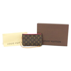 ルイヴィトン LOUIS VUITTON ネヴァーフル PM 用 ポーチ モノグラム キャンバス (PVC / レザー) AR1127 バッグアクセサリー アクセサリーポーチ 小物入れ レディース メンズ ブラウン 美品 中古 mbc19003
