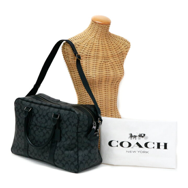 新品】 COACH コーチ シグネチャー ボストンバッグ レザー 旅行カバン  