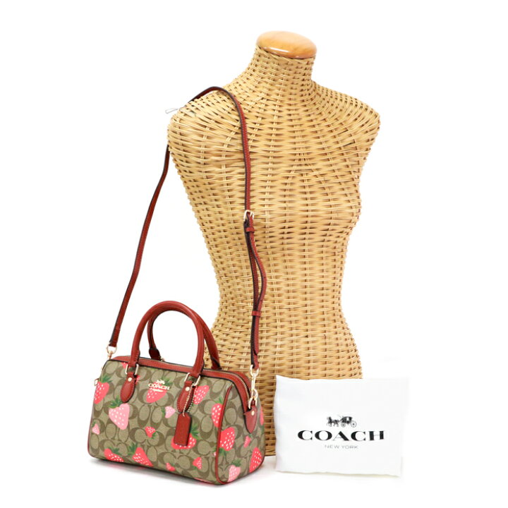 楽天市場】コーチ COACH ローワン サッチェル ストロベリー プリント  