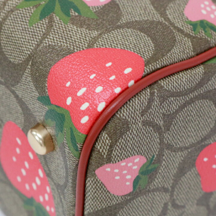 楽天市場】コーチ COACH ローワン サッチェル ストロベリー プリント 