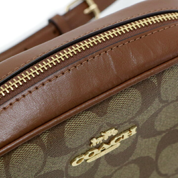 美品】COACH コーチ カメラバッグレザージェイミー カーキ/サドル 