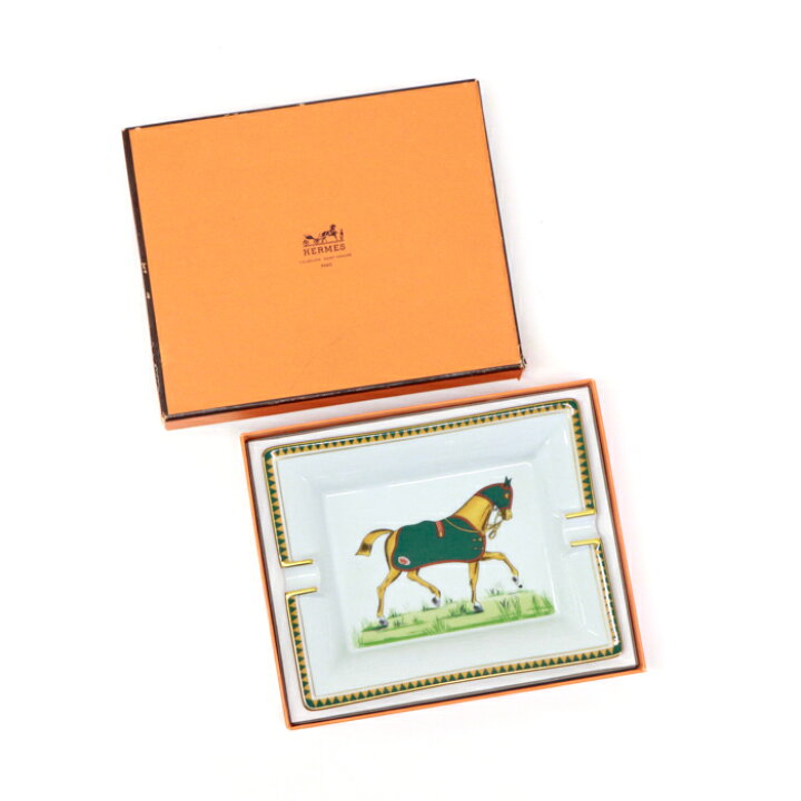 楽天市場】【Aランク】 エルメス HERMES アッシュトレイ 灰皿 陶磁器 