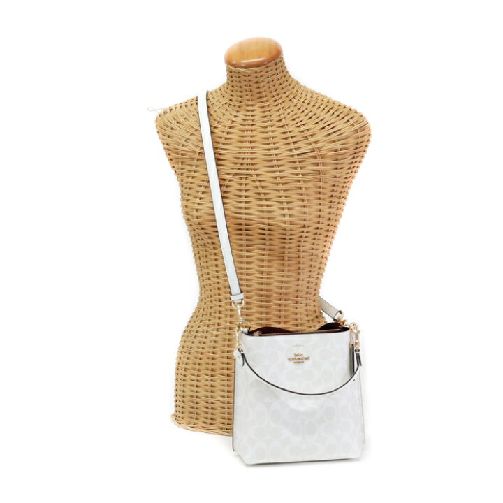 美品✨コーチ レザー 2WAY ショルダーバッグ モリー バケット ベージュ  