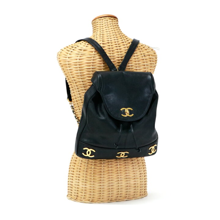 楽天市場】シャネル CHANEL トリプルココ バックパック キャビアスキン 