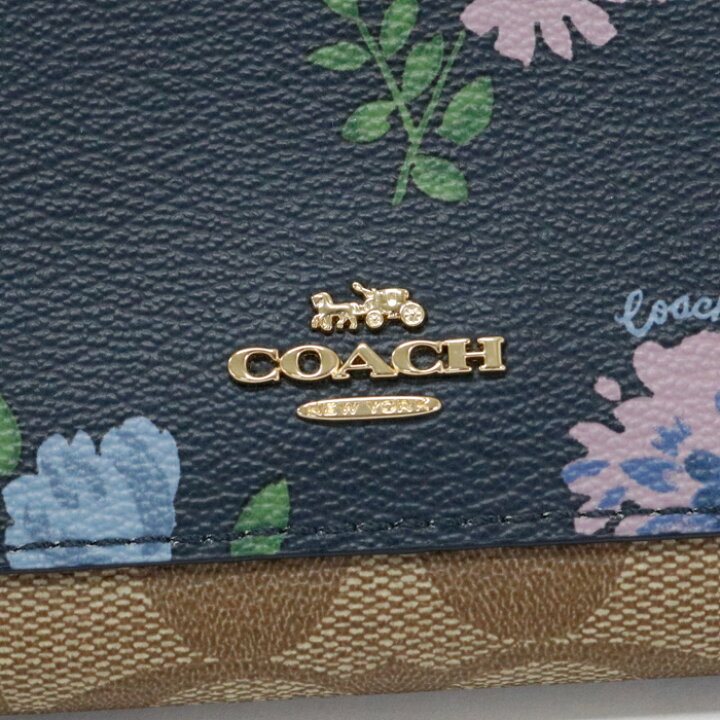 楽天市場】【ABランク】 コーチ COACH アコーディオン ウォレット PVC 