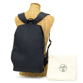 【ABランク】 エルメス HERMES シティバッグ 27 エプソン (レザー) SV金具 C刻印 2018年 バックパック リュック デイパック バッグ メンズ レディース ブルーインディゴ (ネイビー) 正規品 中古 mbk19009