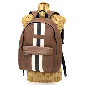 【ABランク】 コーチ COACH チャールズヴァーシティ レザー F72237 リュック デイパック かばん バッグ ブラウン / ホワイト / ネイビー 正規品 中古 mbm28010