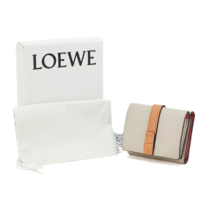 楽天市場】ロエベ LOEWE トライフォールド ウォレット ソフトグレイン  