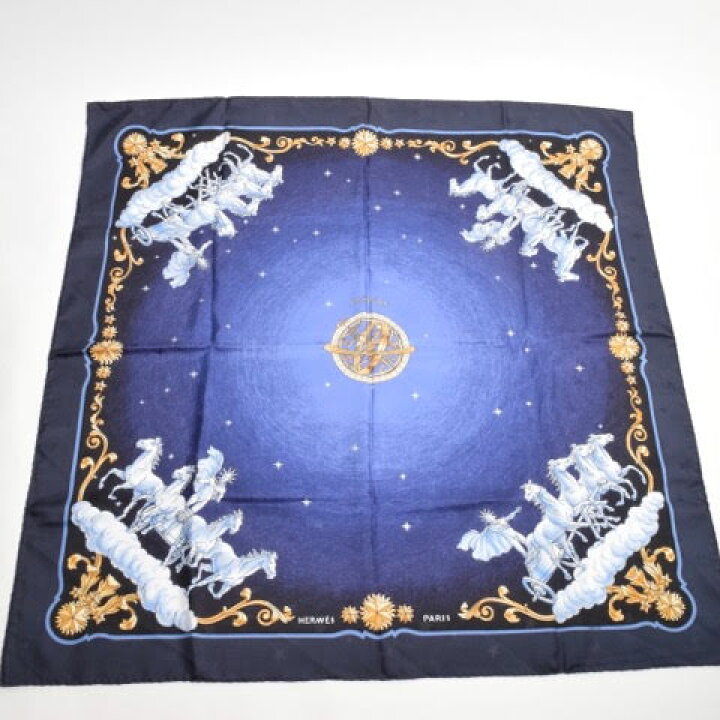 楽天市場】【極美品】 エルメス HERMES スカーフ カレ90 シルク 